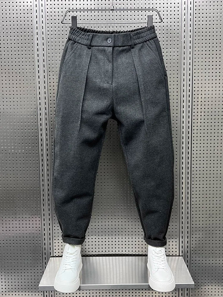 Marcin™ | Elegant Trousers with a Melange Effect