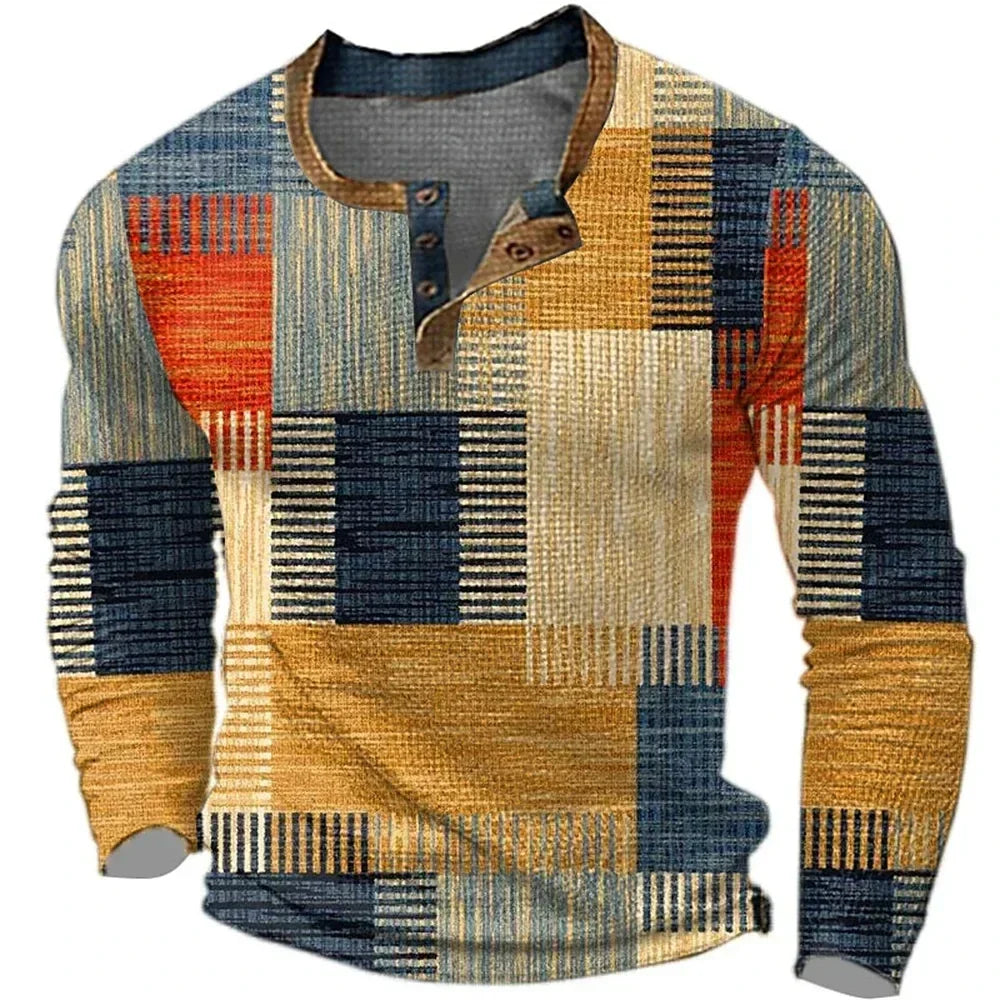 Beeck™ | Colorful Men's Long Sleeve Shirt