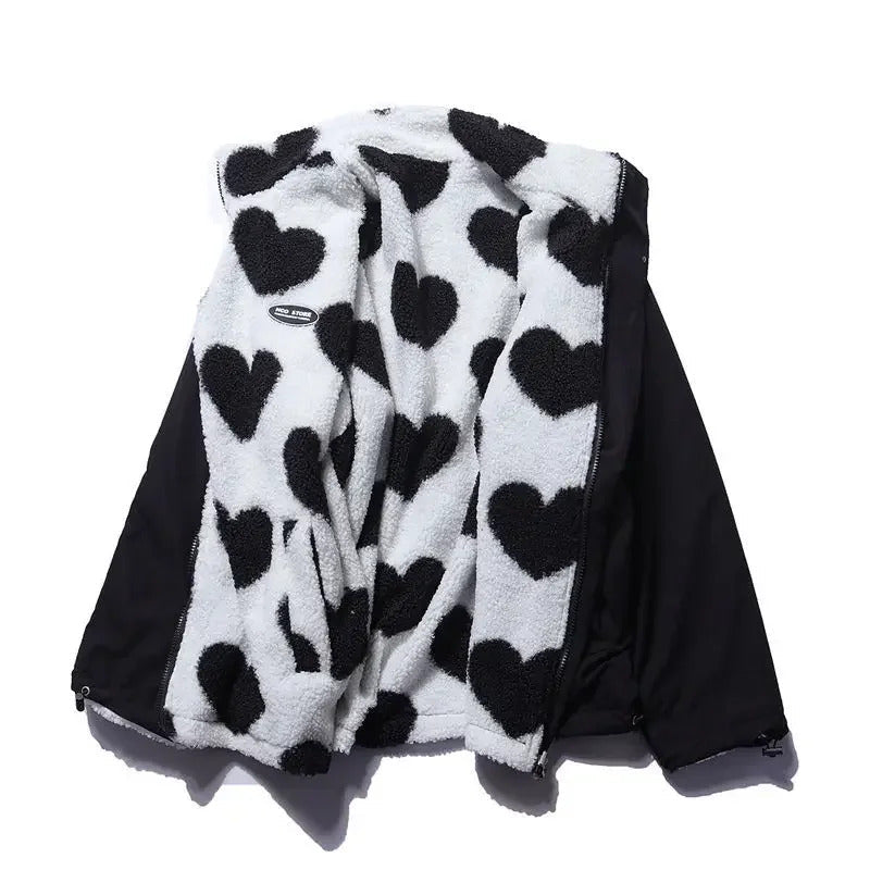 AlpenNord™ | Reversible jacket with hearts