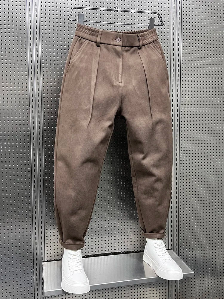 Marcin™ | Elegant Trousers with a Melange Effect