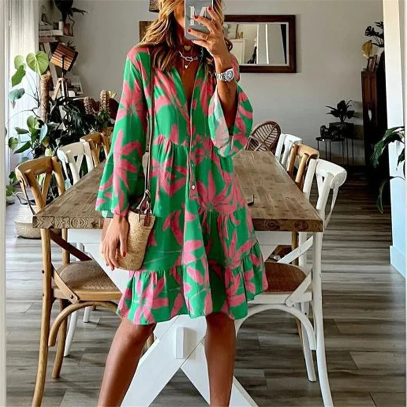 Everlen™ Boho Bloom Midi Dress