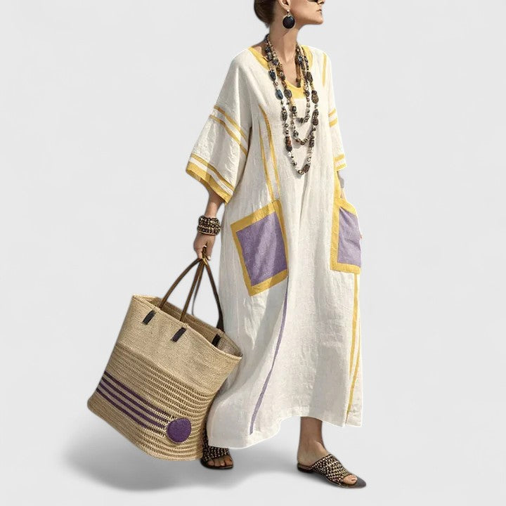 Violet | Women's Loose Fit Pocket Maxi Dress