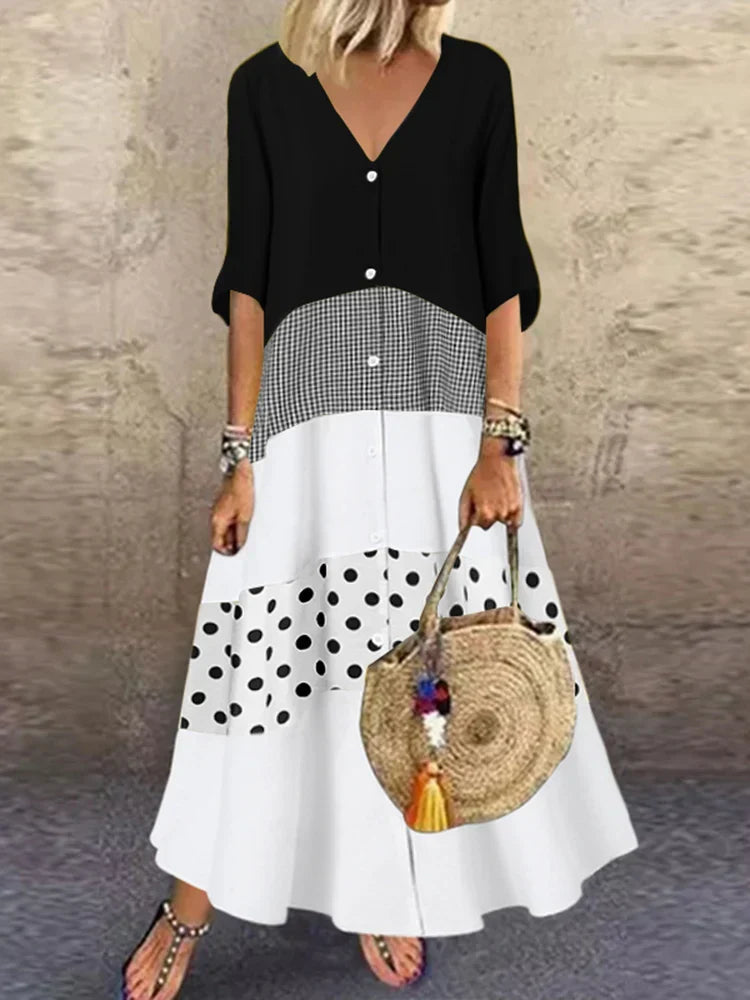 Odessa – Printed Flowing Maxi Dress