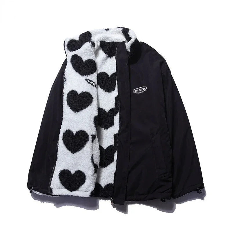 AlpenNord™ | Reversible jacket with hearts