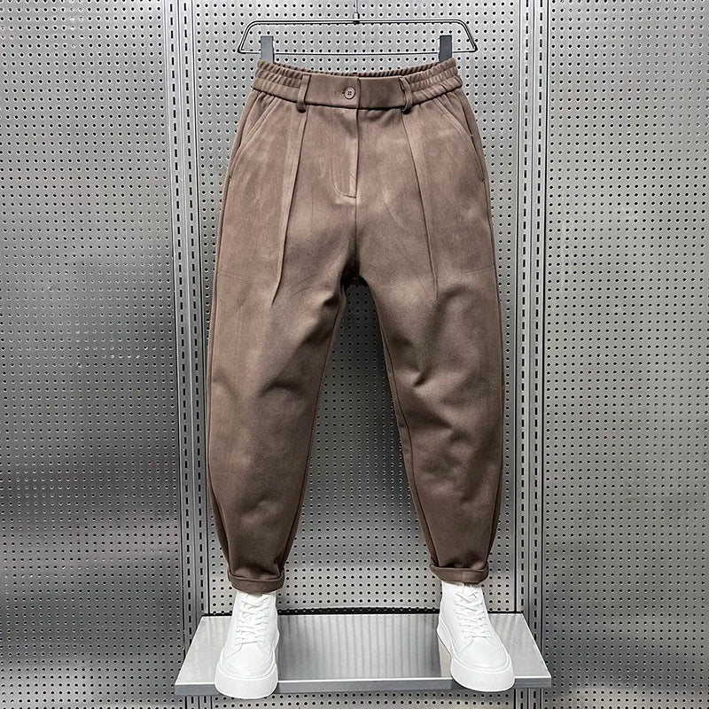 Marcin™ | Elegant Trousers with a Melange Effect
