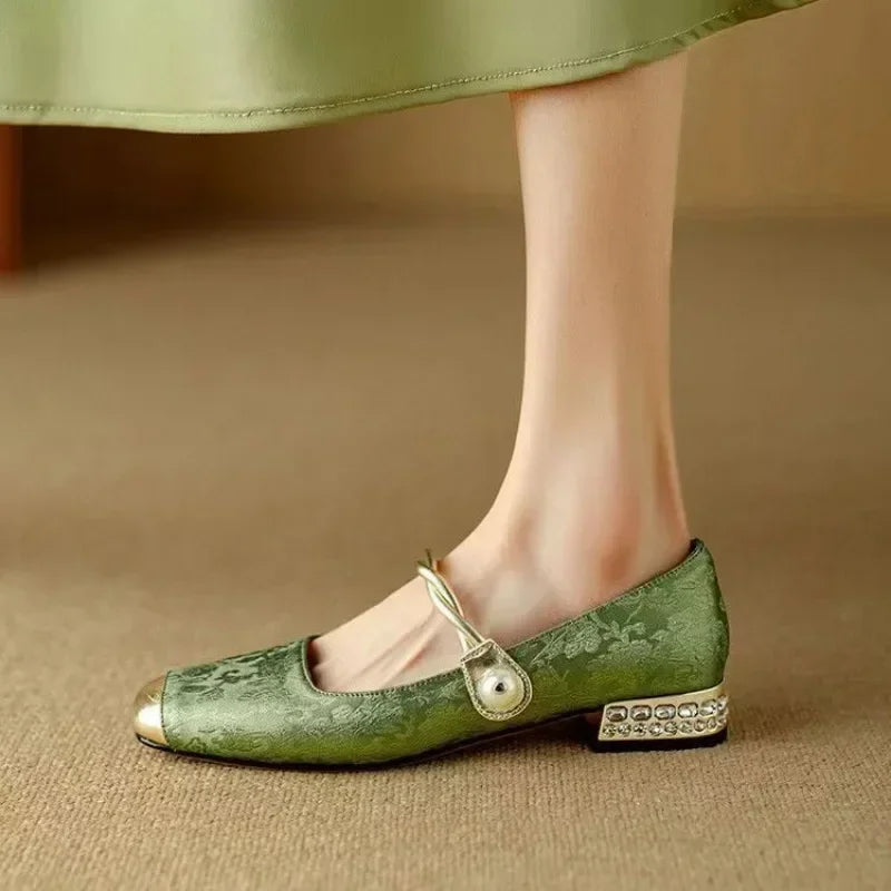Calista - Trendy Square Toe Women's Pumps