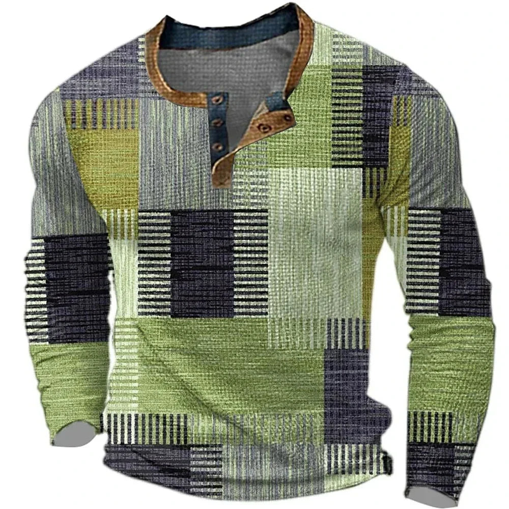 Beeck™ | Colorful Men's Long Sleeve Shirt