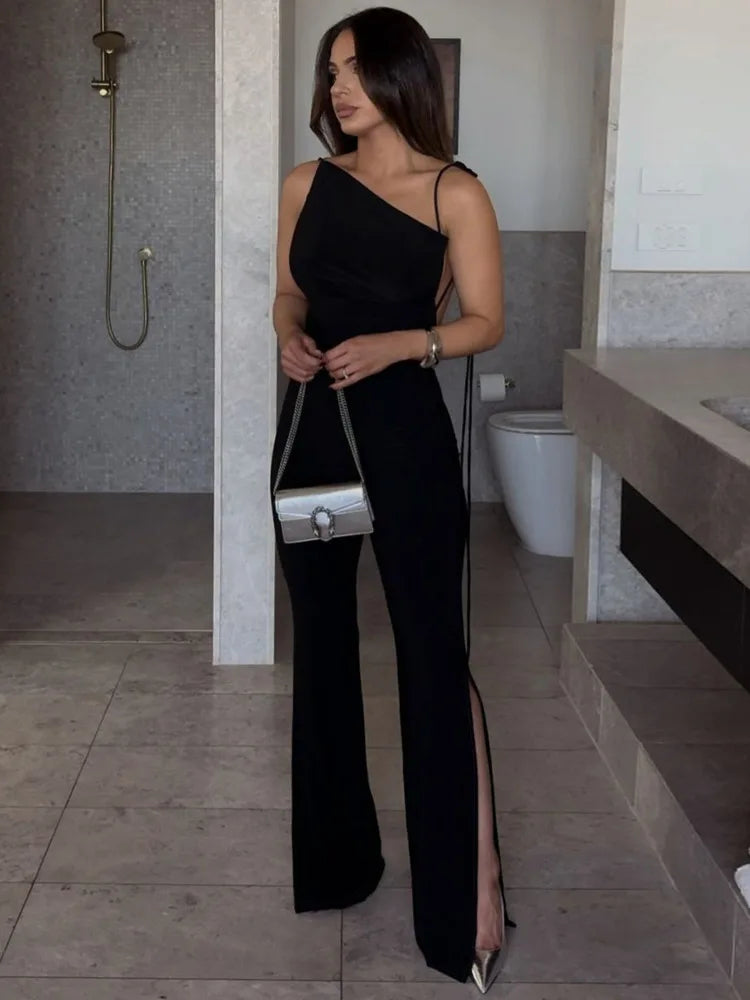 Dulsara | Sleeveless Backless Jumpsuit
