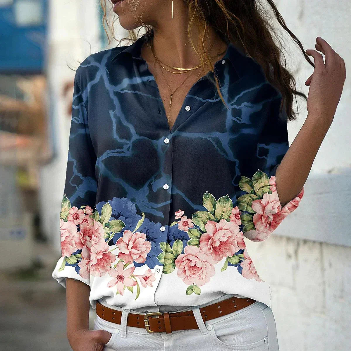 GEERTJE I FASHIONABLE PRINTED BLOUSE