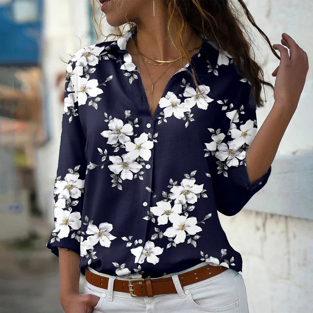 GEERTJE I FASHIONABLE PRINTED BLOUSE