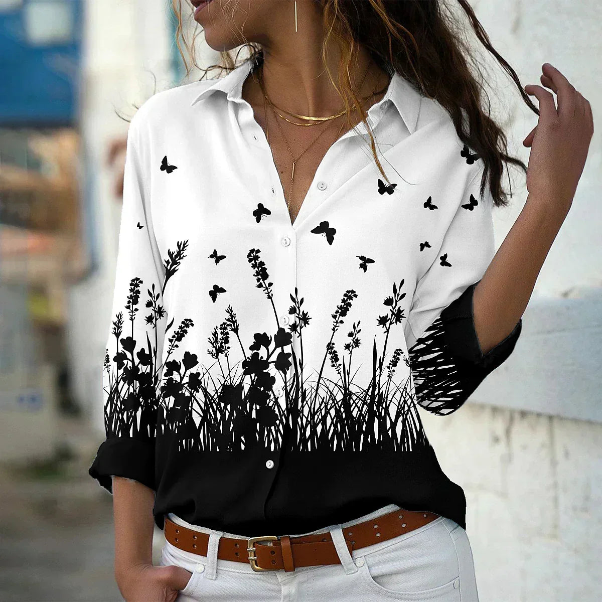 GEERTJE I FASHIONABLE PRINTED BLOUSE