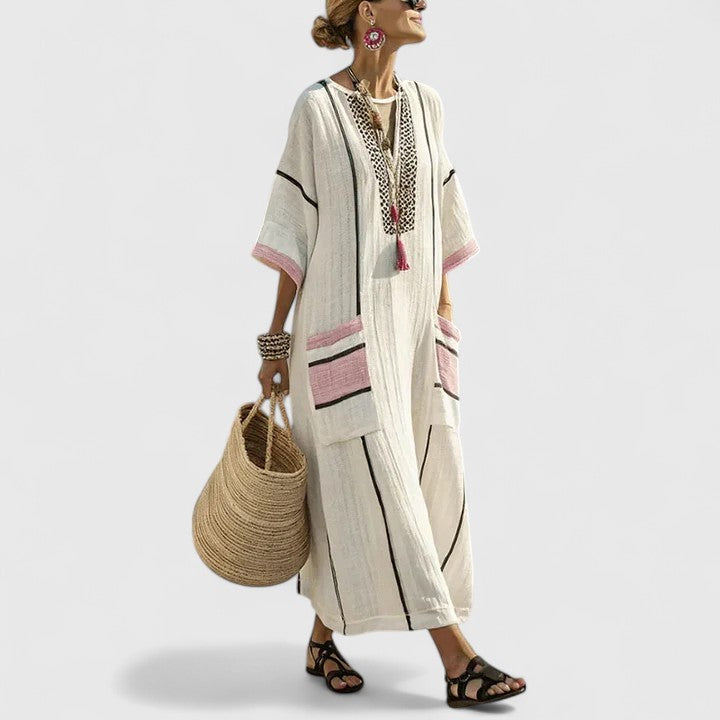 Violet | Women's Loose Fit Pocket Maxi Dress
