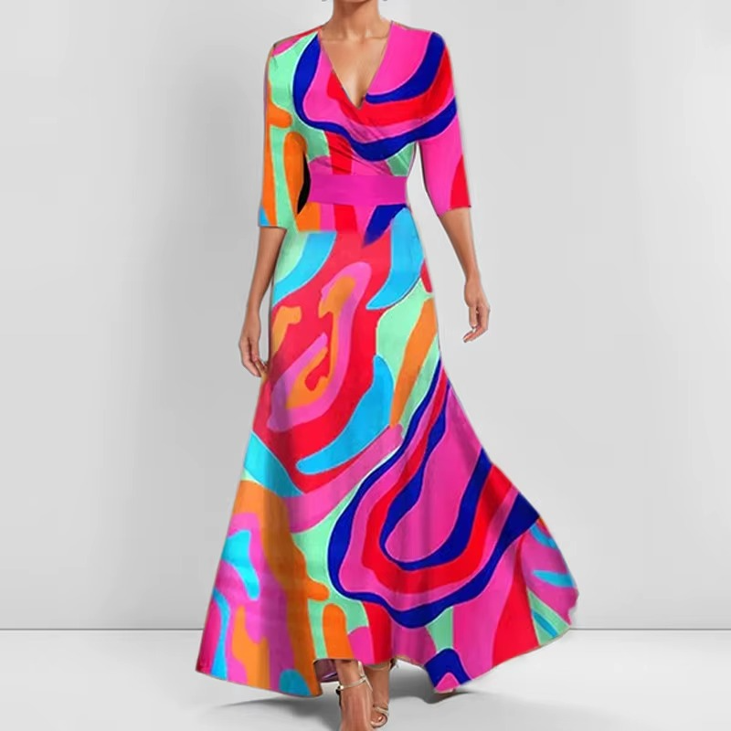 Lina™ - Elegant Floral Dress - Feel Confident