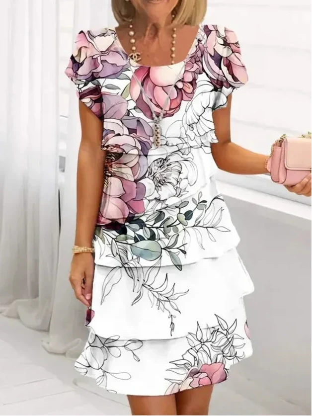 Diana | Elegant Comfort Ruffled Dress