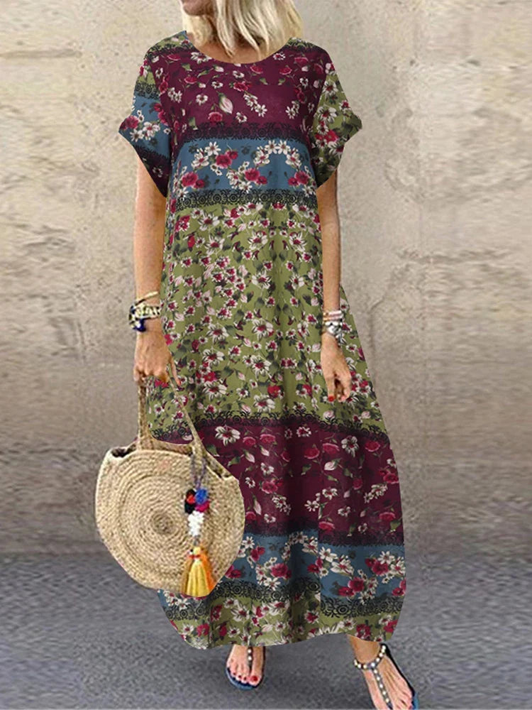 Tavira – Printed Flowing Maxi Dress