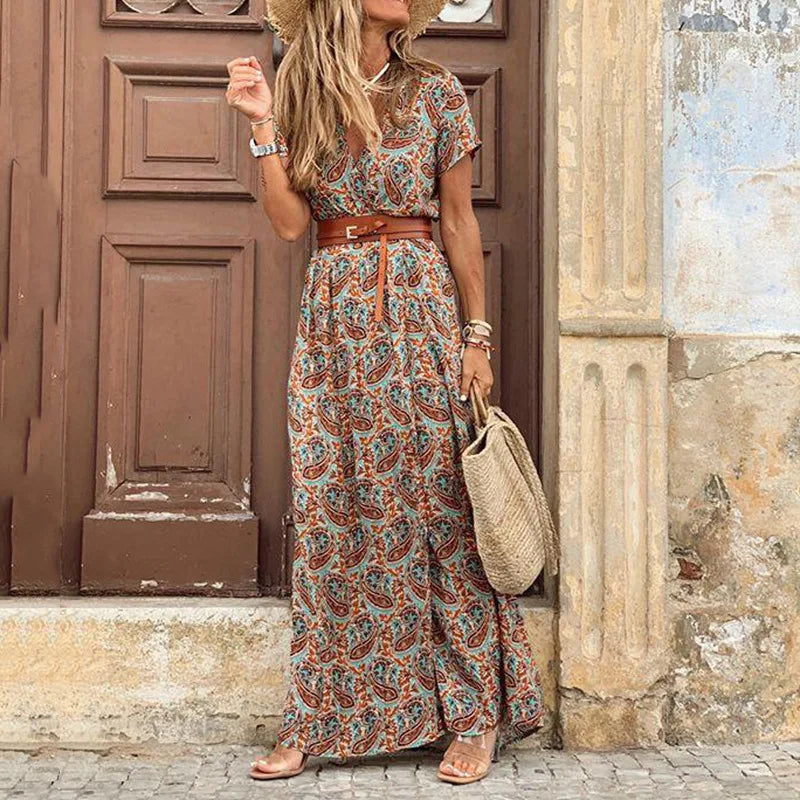 Vivienne | Floral Pleated Midi Dress