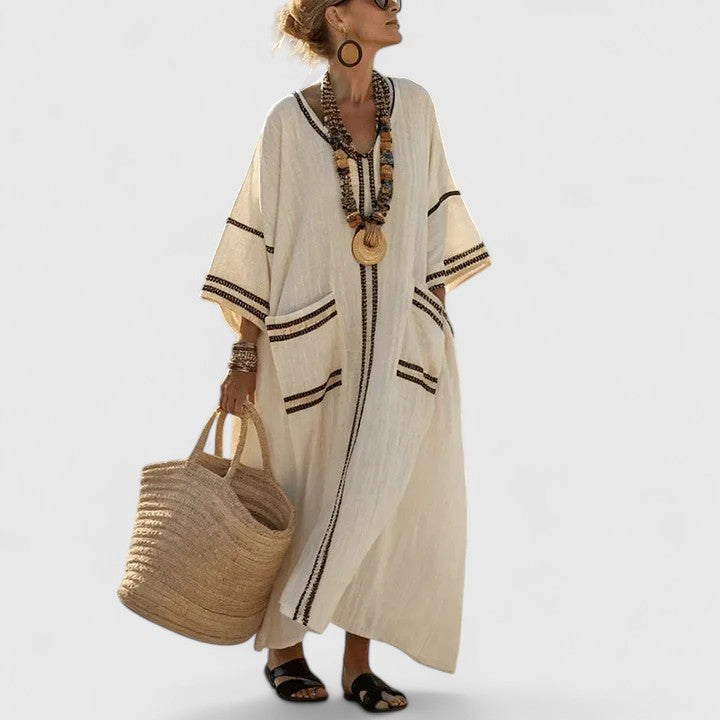 Violet | Women's Loose Fit Pocket Maxi Dress