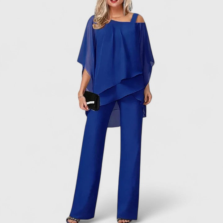 JOCELYN – ELEGANT DRAPE TWO-PIECE SET