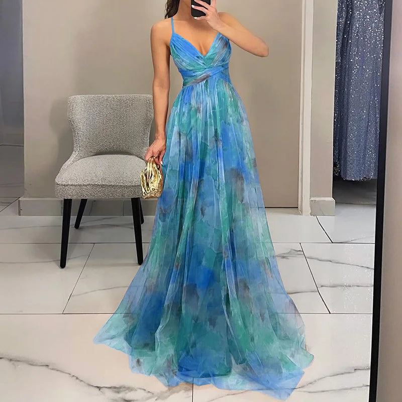 Eva | Long floral dress that enhances