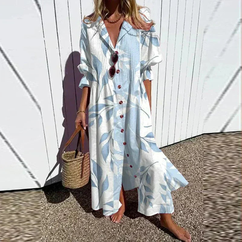 Hannah | Floral Button Smock Dress