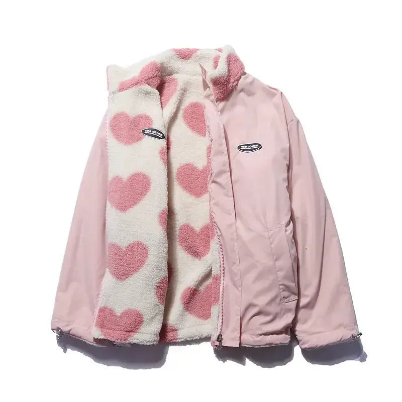 AlpenNord™ | Reversible jacket with hearts