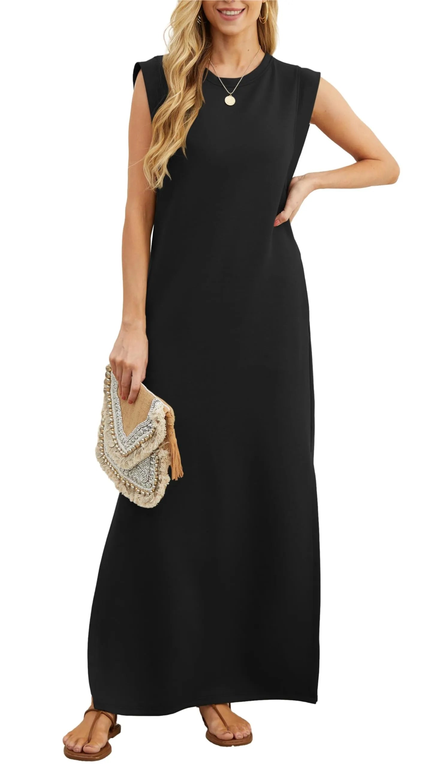 Laken - Relaxed Fit Split Maxi Dress