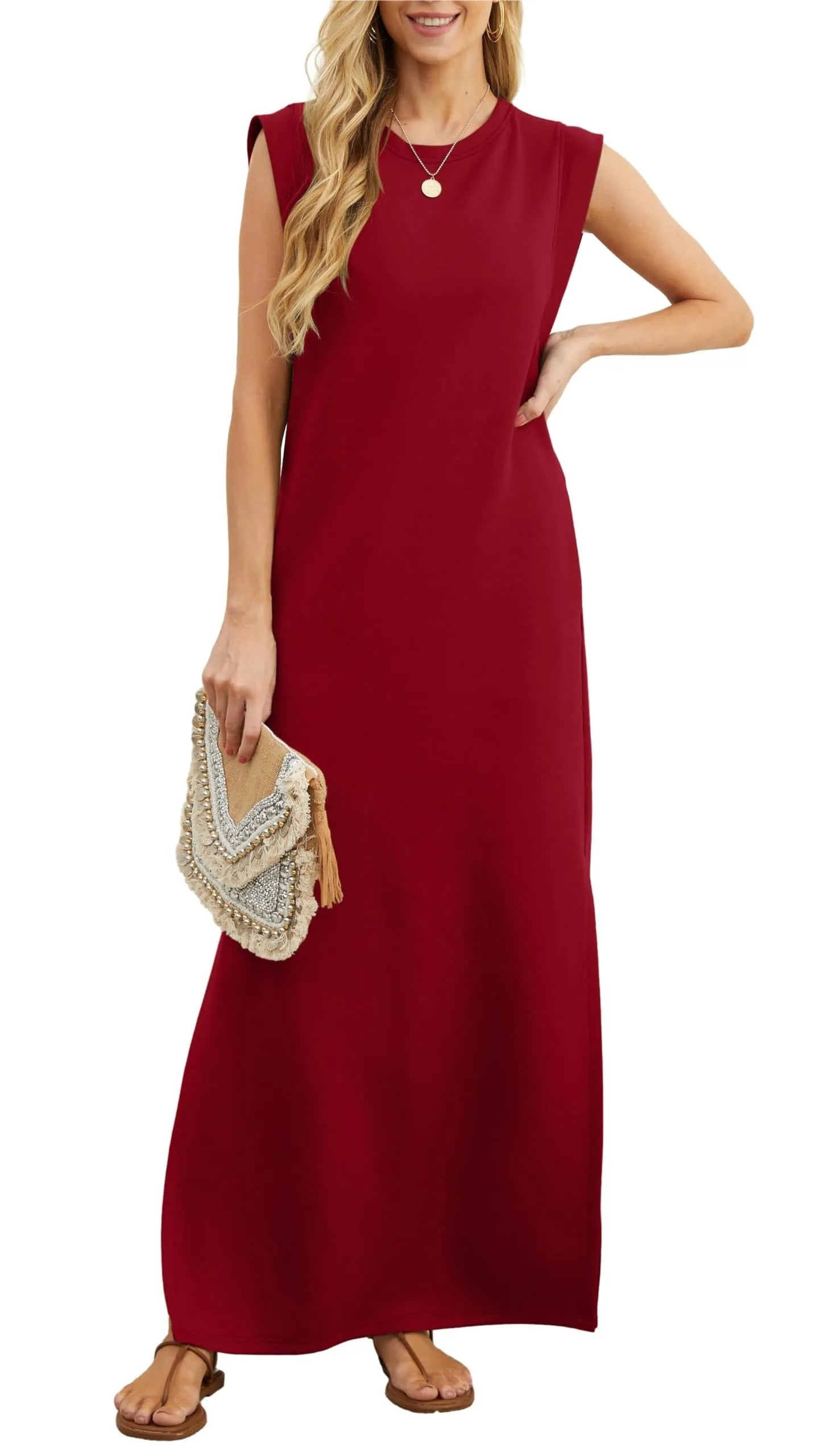 Laken - Relaxed Fit Split Maxi Dress