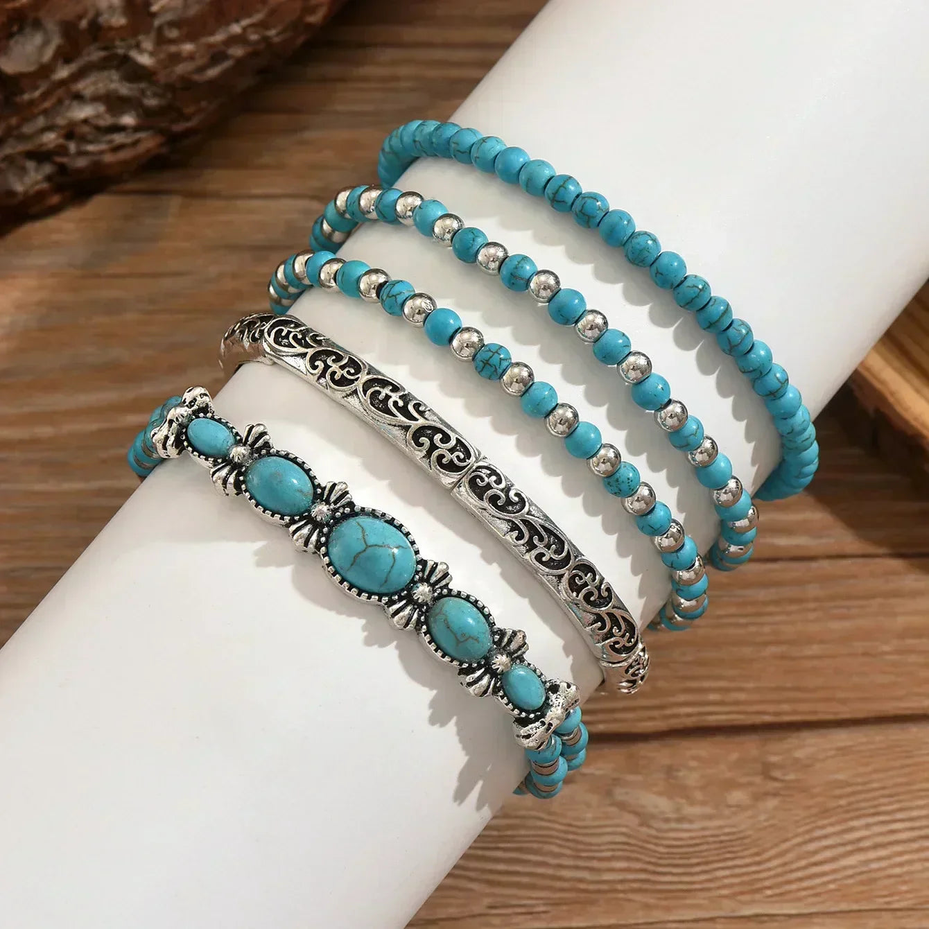 Maëlys™ | Refined Turquoise Multi-Strand Bracelet
