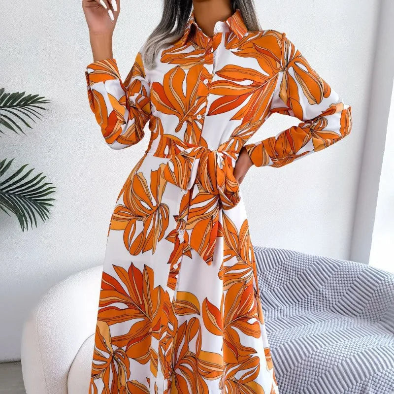 Sienna | Floral Button Midi Dress