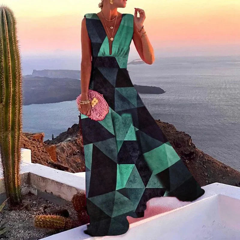 SIENNA – SUNSET BLOOM MAXI DRESS
