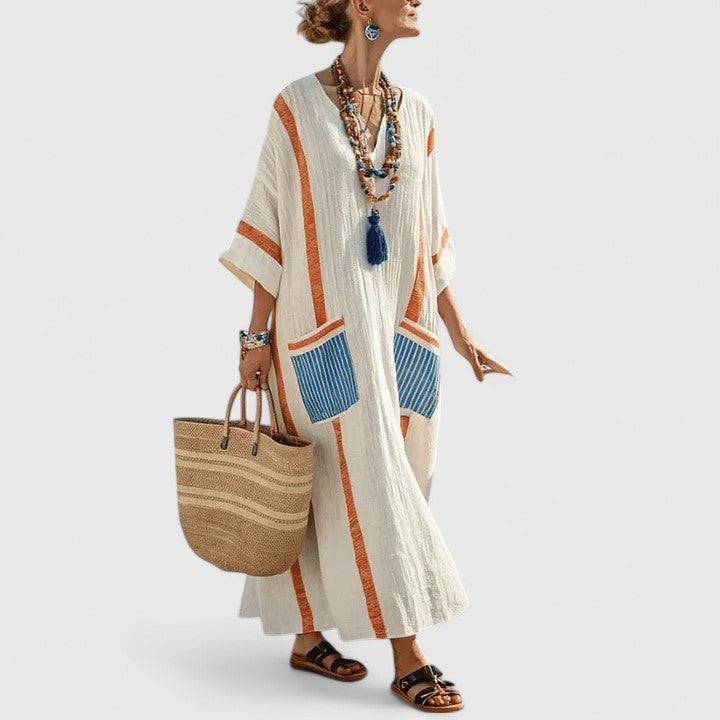 Violet | Women's Loose Fit Pocket Maxi Dress