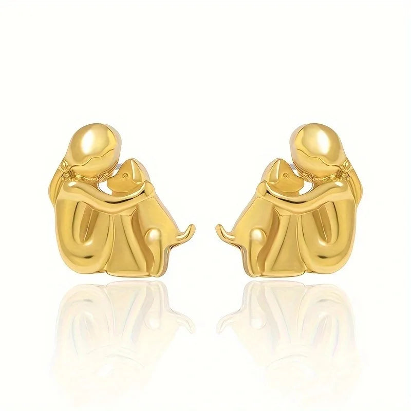 Elisa - Dog Icon Earrings