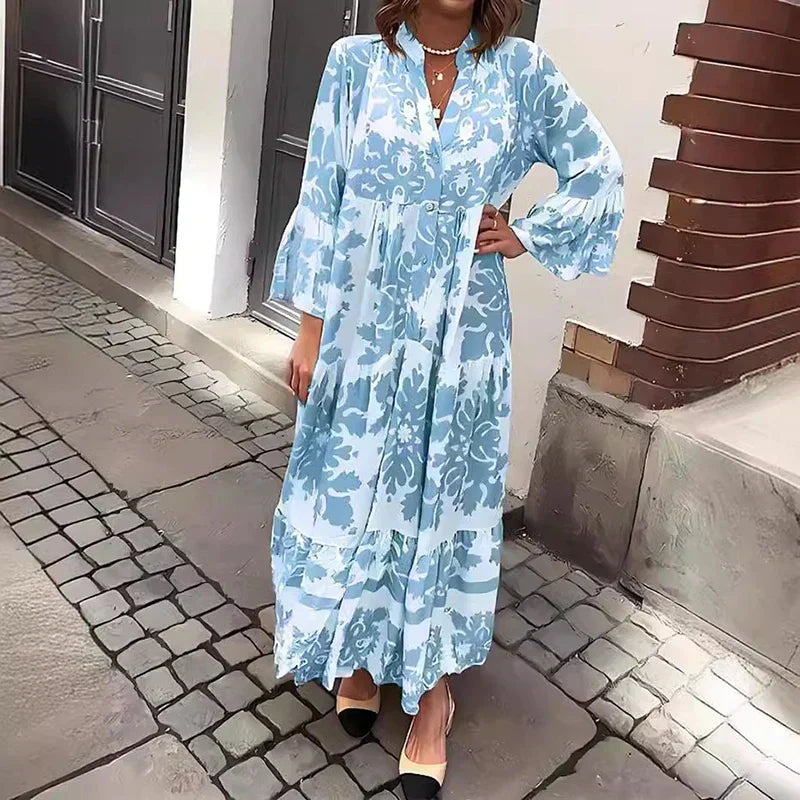Avielle - Fashionable Printed Boho Maxi Dress