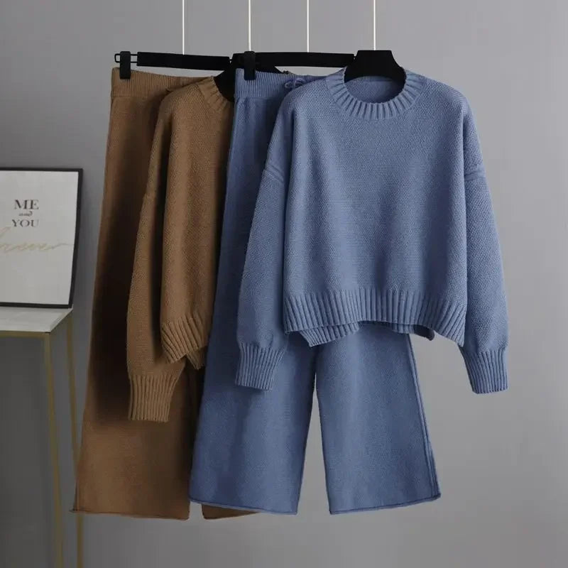TALIA – FASHIONABLE CASUAL KNITTED SET