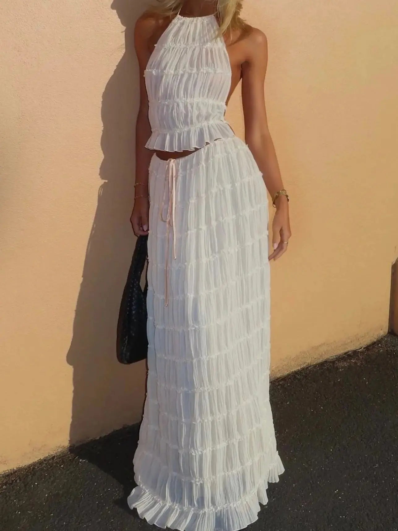 Kim - Pleated Two-Piece Set