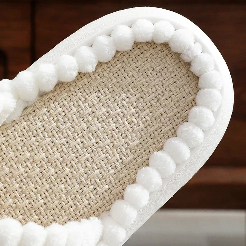 Lush Mellowz Linen Slippers