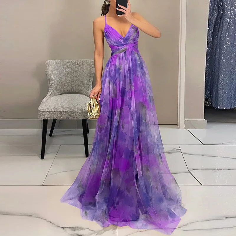 Eva | Long floral dress that enhances