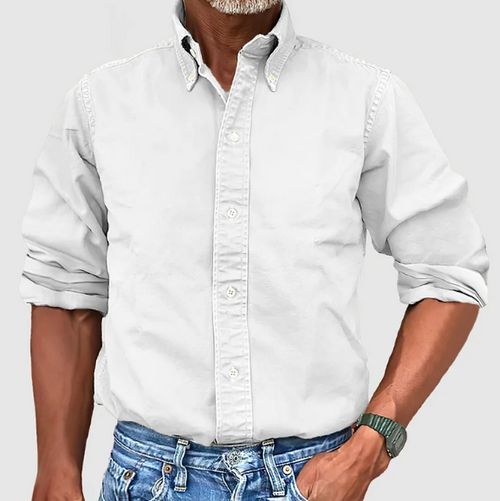 Ewan - Casual Long Sleeve Shirt With Button
