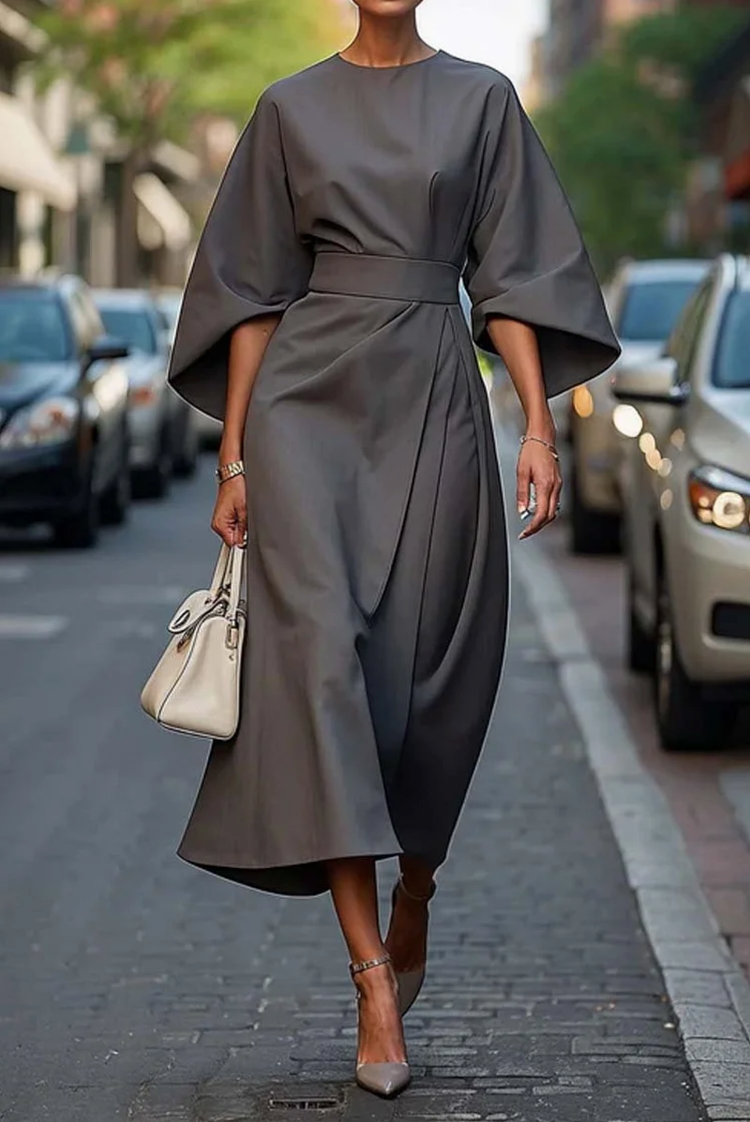 Aria - Elegant Midi Dress