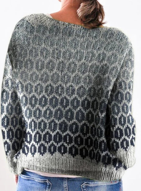Bogumiła - Retro Scandinavian Knitted Sweater