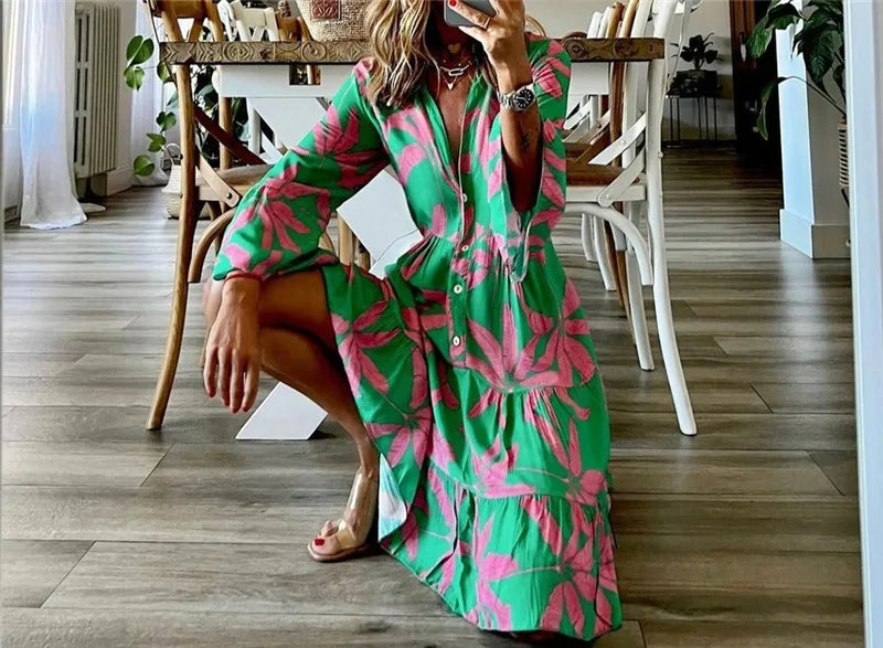 Everlen™ Boho Bloom Midi Dress
