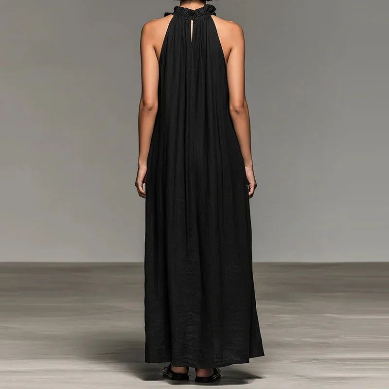 Bohemian Long Dress with Ruffles