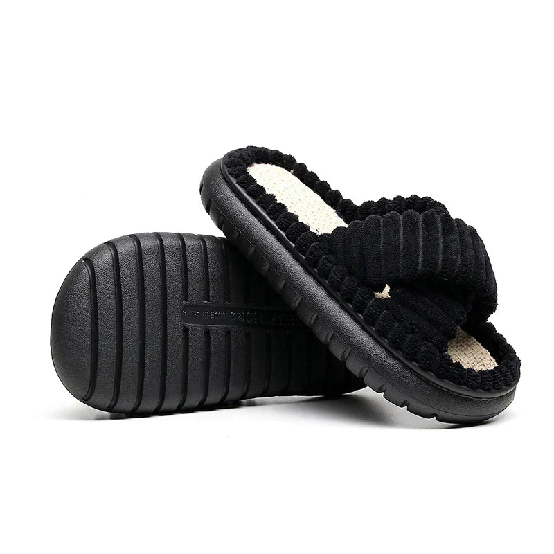 Lush Mellowz Linen Slippers
