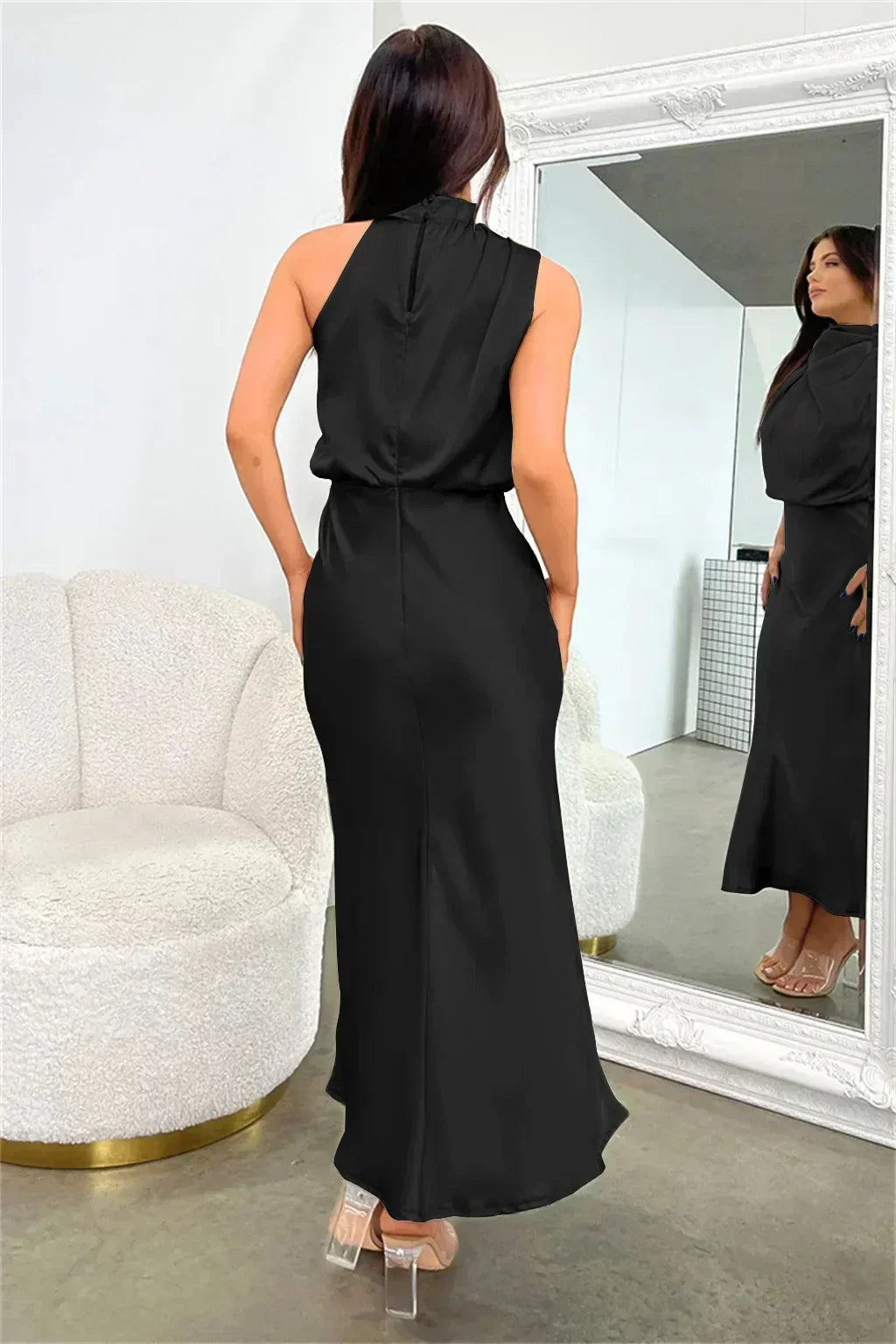 Faith | Women’s Chic Halter Evening Dress