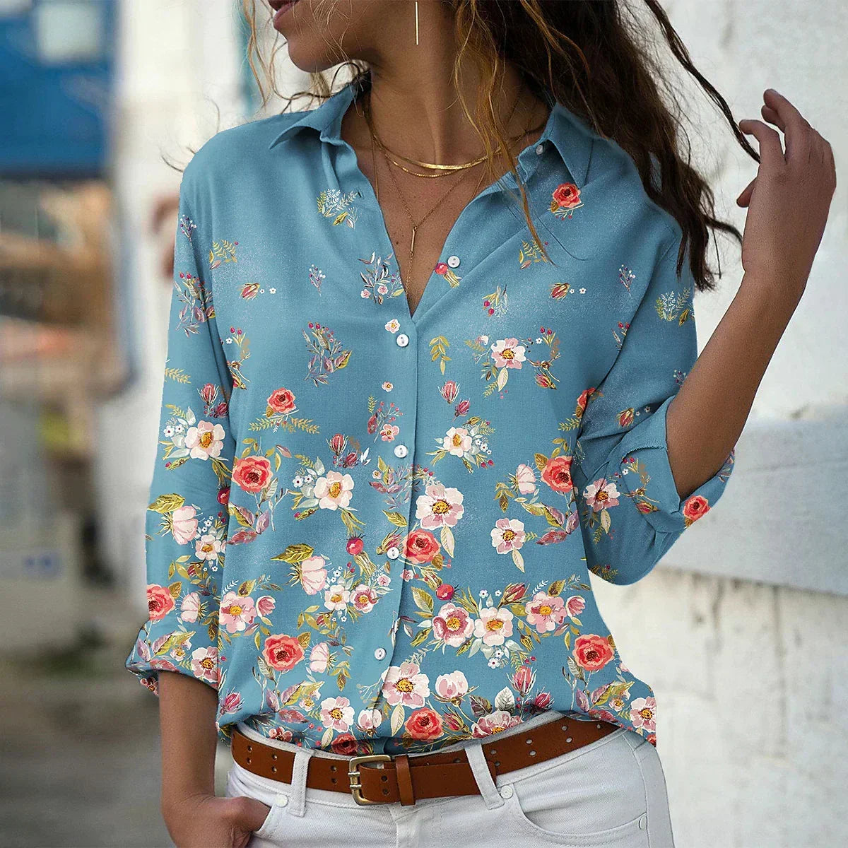 GEERTJE I FASHIONABLE PRINTED BLOUSE