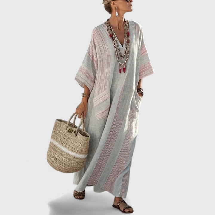 Violet | Women's Loose Fit Pocket Maxi Dress