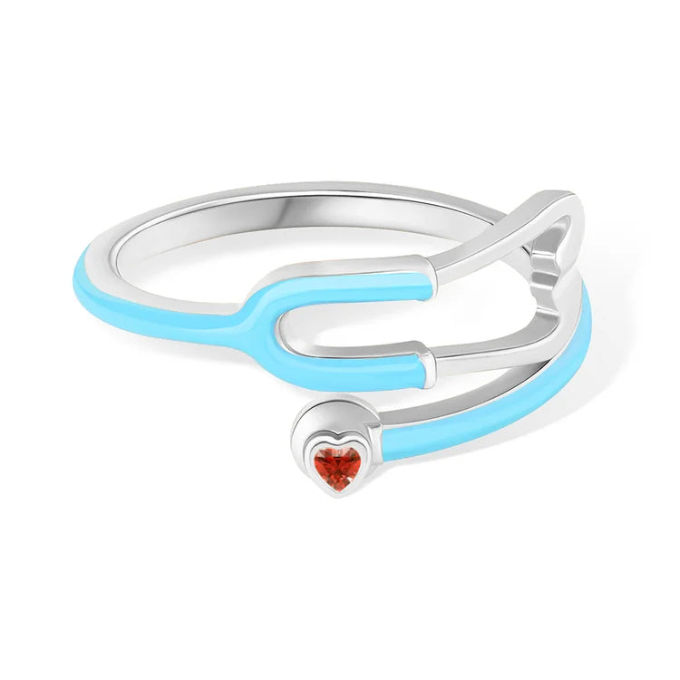 Ophelia™ | Heart Stethoscope Ring