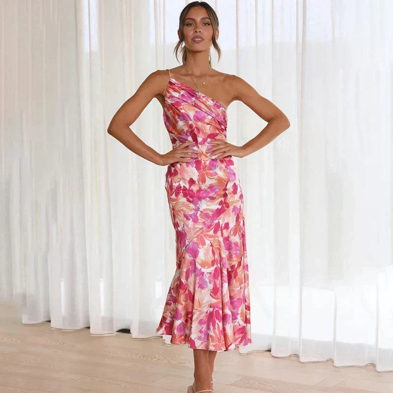 Eliza - Dress with One Shoulder Strap