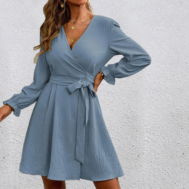 Semmy - Elegant and Timeless Wrap Dress with V-Neck