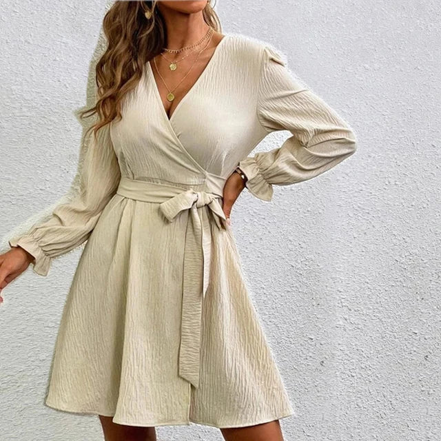 Semmy - Elegant and Timeless Wrap Dress with V-Neck